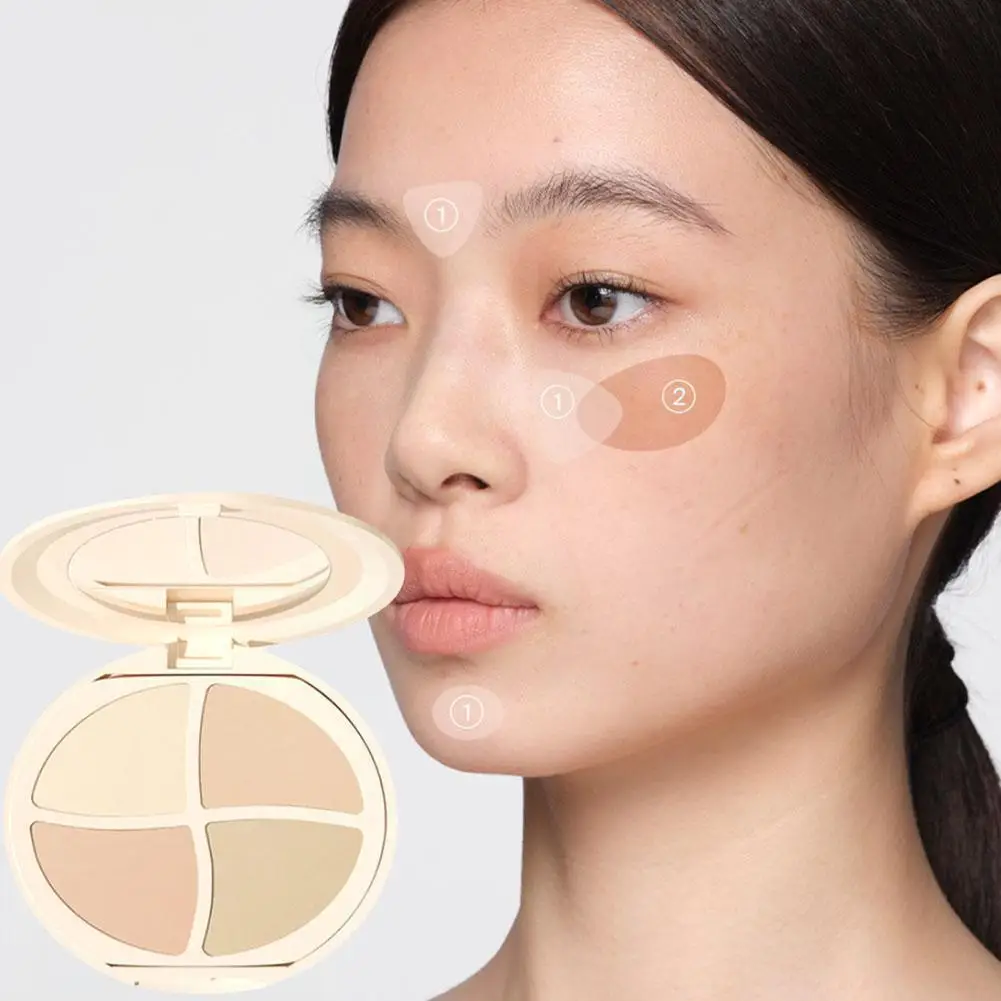 4-color Concealer Dark Circles Lighten Even Skin Tone Lines Furrow Law Concealer Facial Spots Lacrimal A6U5
4-color Concealer Dark Circles Lighten Even Skin Tone Lines Furrow Law Concealer Facial Spots Lacrimal A6U5