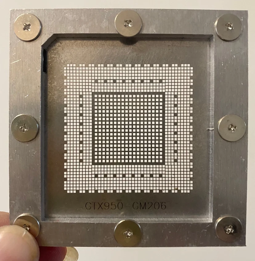 Графический трафарет GTX950 GTX960 |