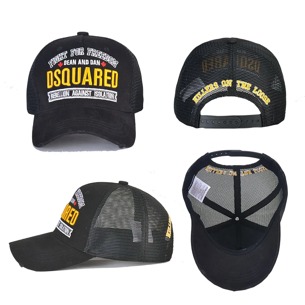 Men Brand Baseball Mesh Cap DSQ2 Mens Women Fashion Casual Cotton DSQ Embroidery Sun Hat High Quality Trucker Cap Dad Hat
Men Brand Baseball Mesh Cap DSQ2 Mens Women Fashion Casual Cotton DSQ Embroidery Sun Hat High Quality Trucker Cap Dad Hat