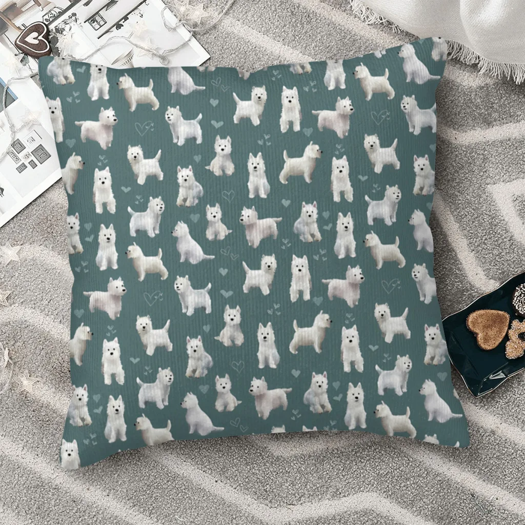 Cute Polyester Cushion Cover West Highland Terrier Dog Sofa Garden Decorative Breathable Hug Pillowcase
Cute Polyester Cushion Cover West Highland Terrier Dog Sofa Garden Decorative Breathable Hug Pillowcase