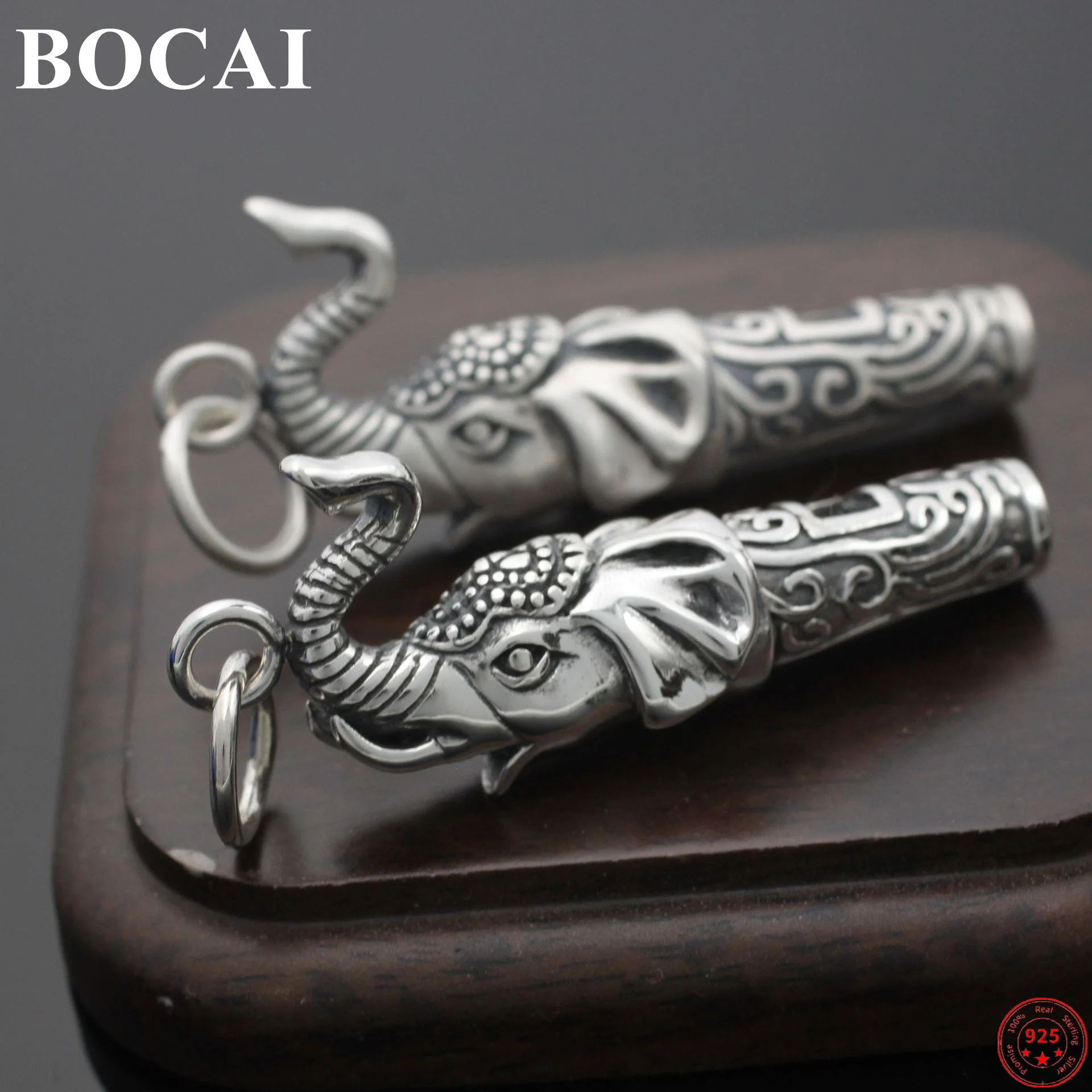 BOCAI S925 Sterling Silver Pendant 2022 New Fashion Eternal Vine Elephant Can Below Whiste Argentum Amulet Jewelry for Men Women
BOCAI S925 Sterling Silver Pendant 2022 New Fashion Eternal Vine Elephant Can Below Whiste Argentum Amulet Jewelry for Men Women