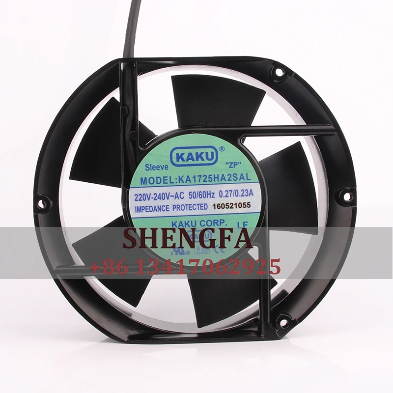 KAKU KA1725HA2SAL Case Cooling Fan 220V 17251 172X150X51 17CM Original Card Centrifugal Exhaust Industrial Ventilation Axial
KAKU KA1725HA2SAL Case Cooling Fan 220V 17251 172X150X51 17CM Original Card Centrifugal Exhaust Industrial Ventilation Axial