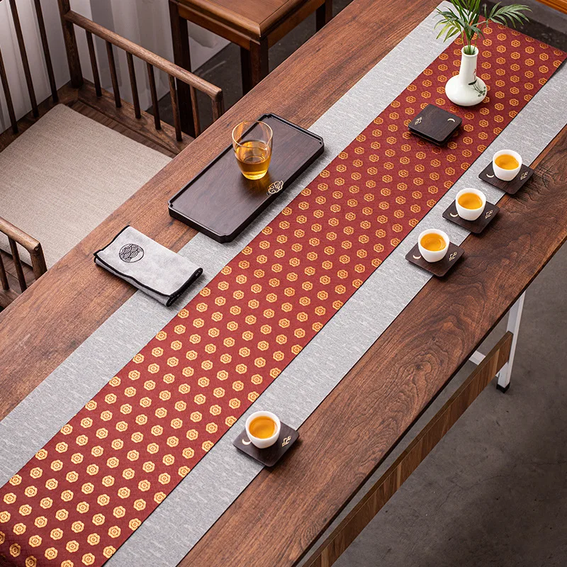 Японский парчовый двусторонний чайный коврик, имитация воды, хлопчатобумажный льняной настольный флаг из дзен-ткани, скатерть для сухого чайного столика, подставка для чая
Японский парчовый двусторонний чайный коврик, имитация воды, хлопчатобумажный льняной настольный флаг из дзен-ткани, скатерть для сухого чайного столика, подставка для чая