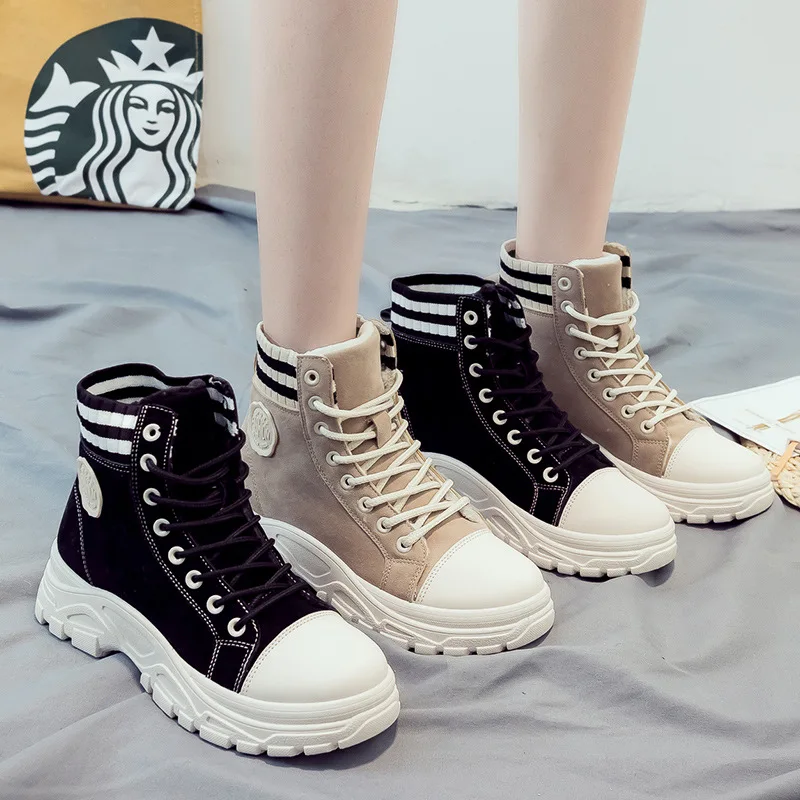 Autumn and winter 2021 new Martin boots versatile cotton shoes Plush women's shoes snow women's boots short boots 
Autumn and winter 2021 new Martin boots versatile cotton shoes Plush women's shoes snow women's boots short boots