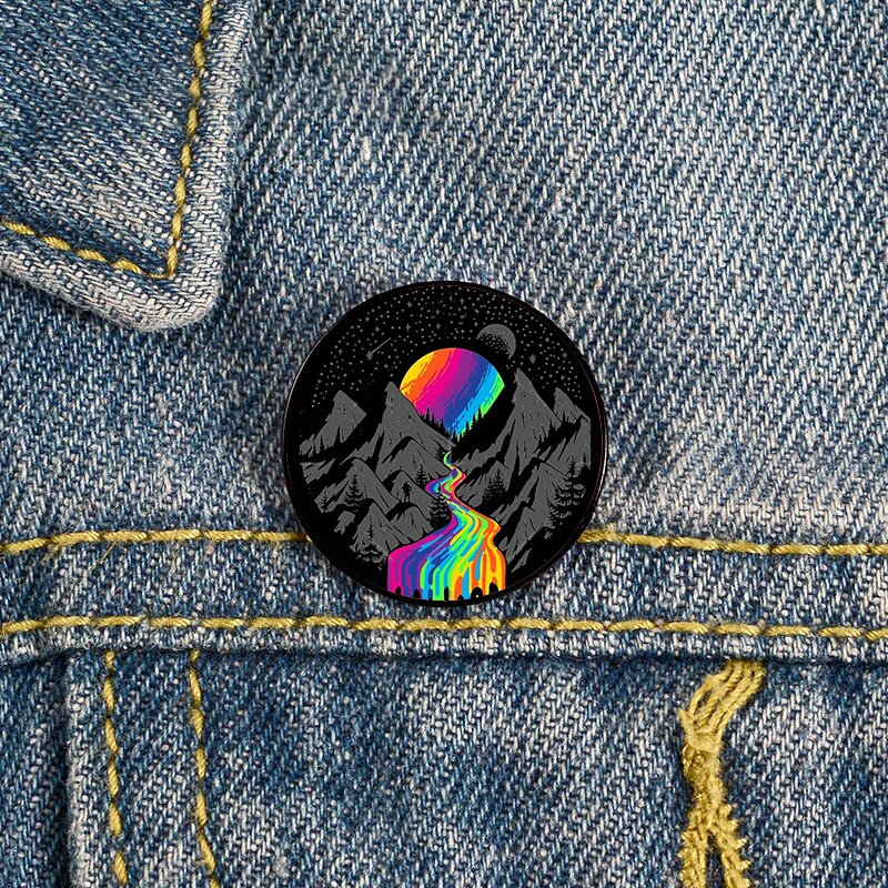Rainbow River Printed Pin Custom Funny Brooches Shirt Lapel Bag Cute Badge Cartoon Cute Jewelry Gift for Lover Girl Friends
Rainbow River Printed Pin Custom Funny Brooches Shirt Lapel Bag Cute Badge Cartoon Cute Jewelry Gift for Lover Girl Friends