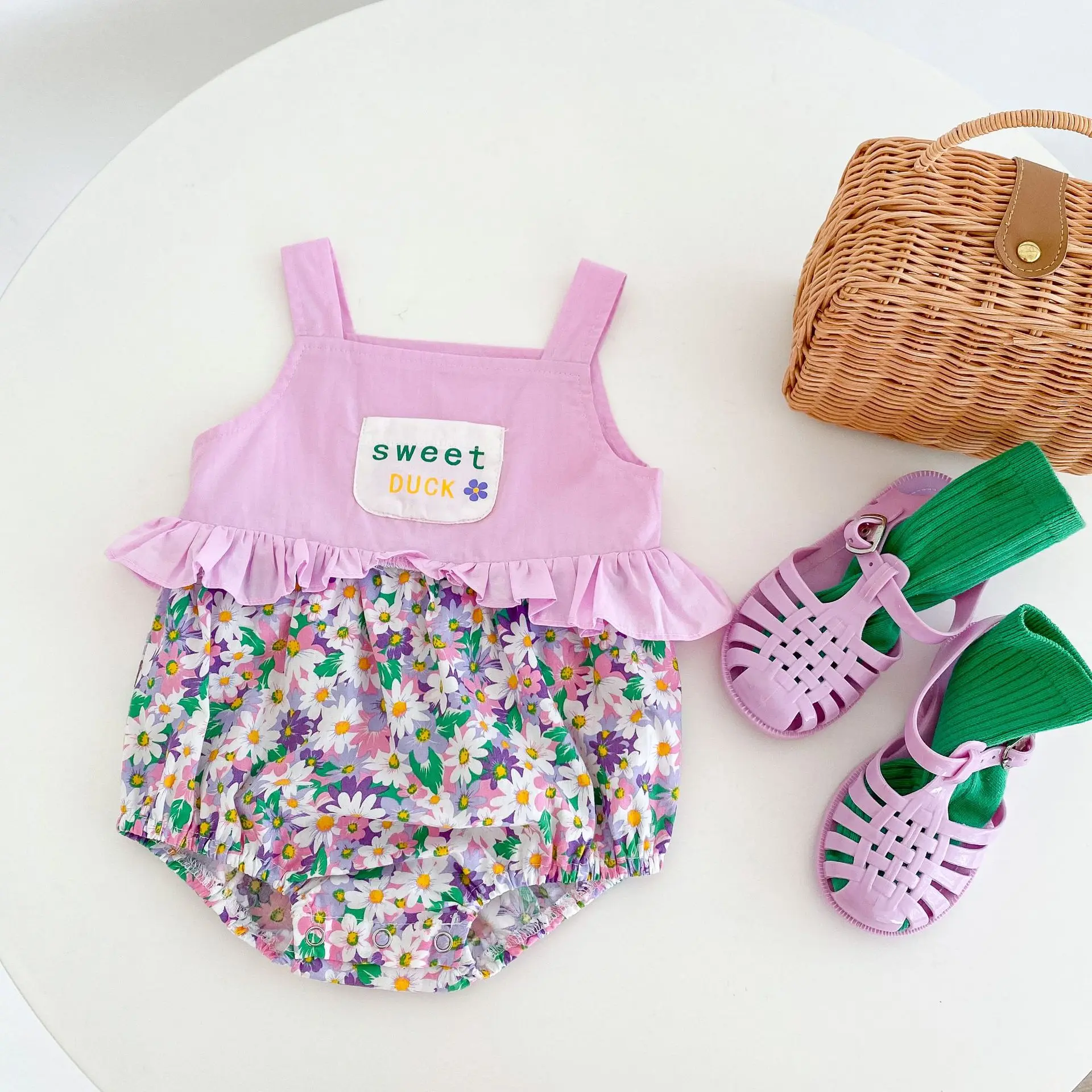 0-24M Newborn Kid Baby Girls Clothes Summer Sleeveless Romper Flower Print Jumpsuit Cute Princess Floral Outfits
0-24M Newborn Kid Baby Girls Clothes Summer Sleeveless Romper Flower Print Jumpsuit Cute Princess Floral Outfits
