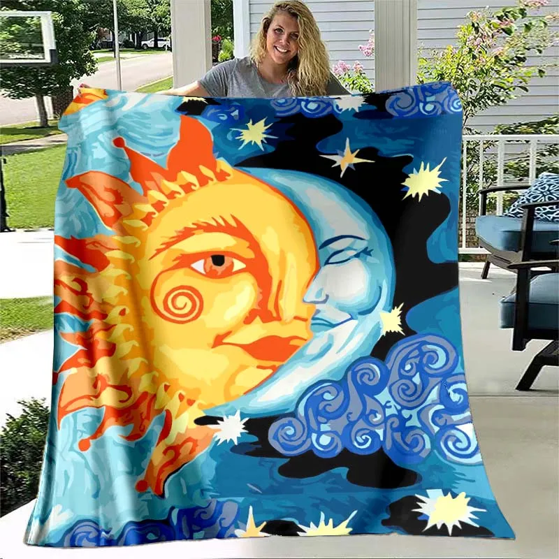 Sun and Moon Fairy Tale Abstract Personification Print Blanket Bedroom Living Room Keep Winter Autumn Warm Gifts Friends Family
Sun and Moon Fairy Tale Abstract Personification Print Blanket Bedroom Living Room Keep Winter Autumn Warm Gifts Friends Family