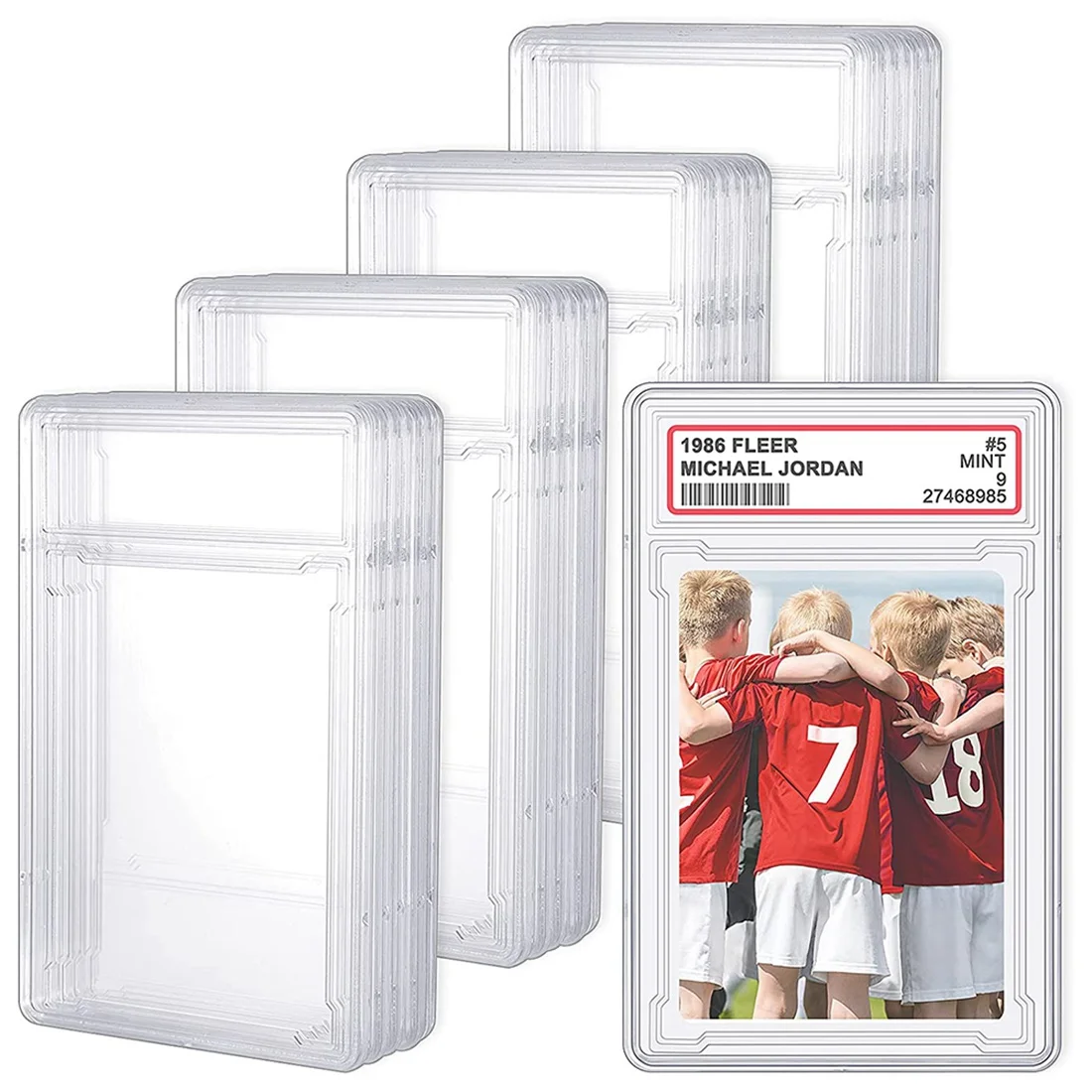 Trading Cards Protector Case Acrylic Clear Baseball Card Holders with Label Position Hard Card Sleeves (24 Pieces)
Trading Cards Protector Case Acrylic Clear Baseball Card Holders with Label Position Hard Card Sleeves (24 Pieces)