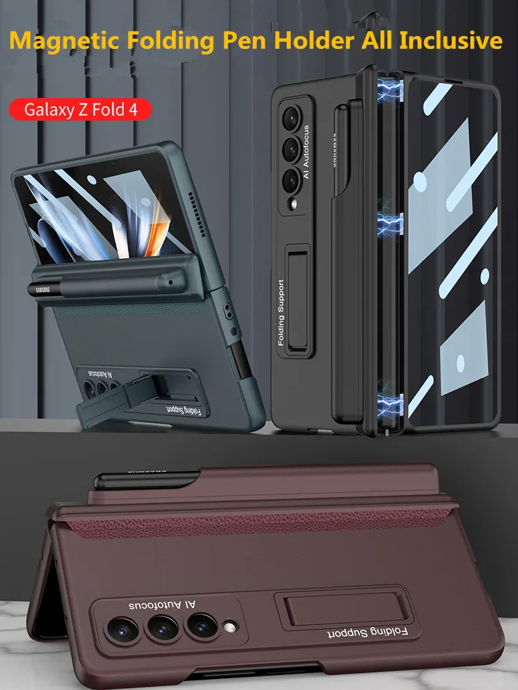 GKK Original Magnetic Stand Pen Holder Cover for Samsung Galaxy Z Fold 4 5G Cover Full Cover Plastic Cover for Galaxy Z Fold 3
GKK Original Magnetic Stand Pen Holder Cover for Samsung Galaxy Z Fold 4 5G Cover Full Cover Plastic Cover for Galaxy Z Fold 3