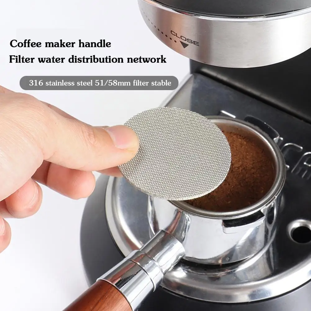 51/58mm Coffee Filter Plate Replacement Backflush Filter Mesh Screen Portafilter For Coffee Machine Handle Puck Espresso Ma I6f6
51/58mm Coffee Filter Plate Replacement Backflush Filter Mesh Screen Portafilter For Coffee Machine Handle Puck Espresso Ma I6f6