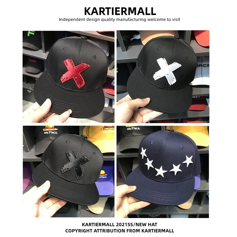Korean Version of Trendy Street Hip-hop Men's Baseball Cap Children's Four-season Denim Cloth Flat Brim Cap
Korean Version of Trendy Street Hip-hop Men's Baseball Cap Children's Four-season Denim Cloth Flat Brim Cap