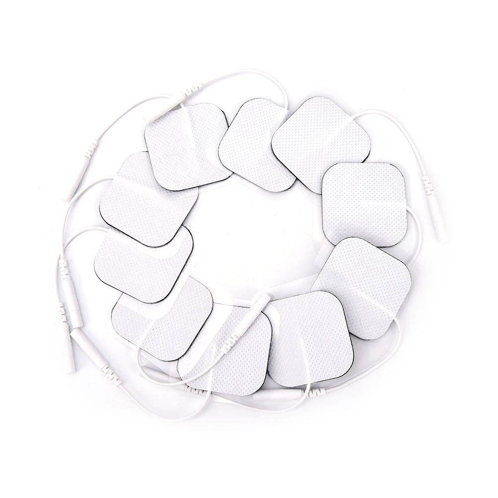 Electrode Pads Tens Electrodes for Tens Digital Therapy Machine Massager 10 Pcs 4*4cm Nerve Stimulator with 2mm Plug
Electrode Pads Tens Electrodes for Tens Digital Therapy Machine Massager 10 Pcs 4*4cm Nerve Stimulator with 2mm Plug