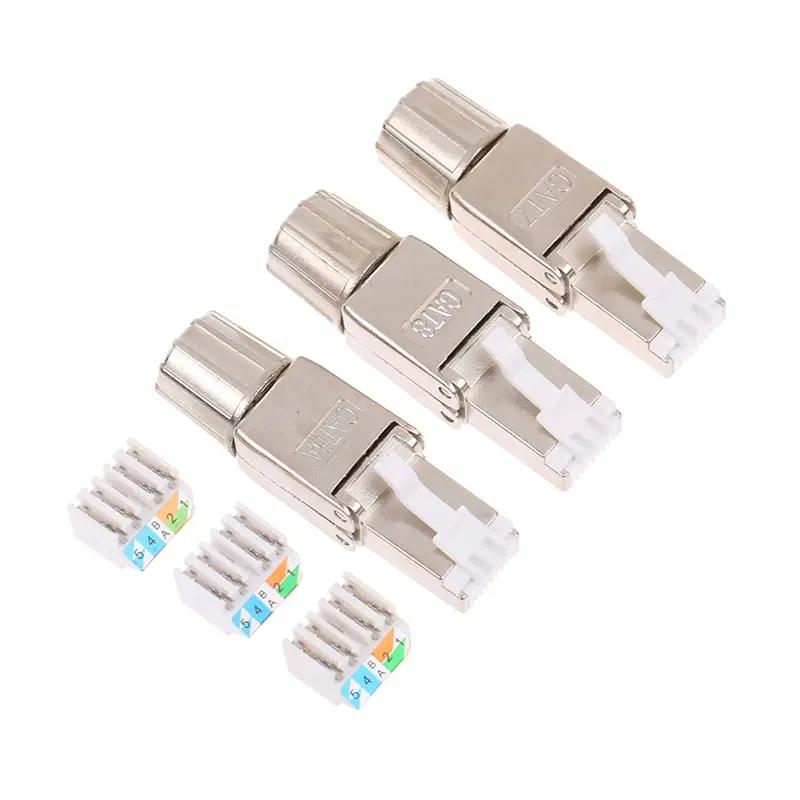 1 шт., многоразовый коннектор RJ45, CAT8/7/6A 
1 шт., многоразовый коннектор RJ45, CAT8/7/6A