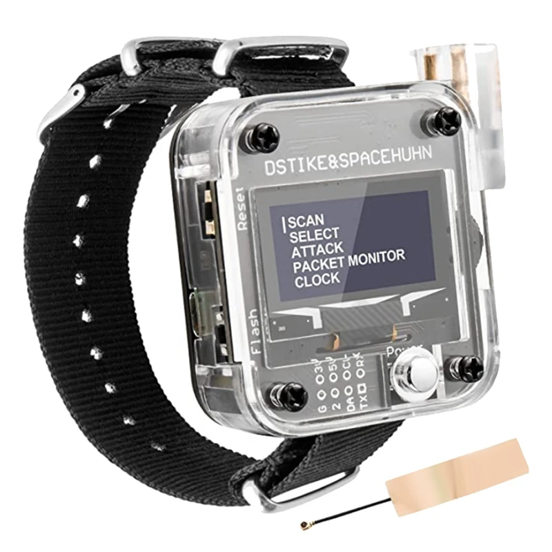 

1 Piece DSTIKE Deauther Watch V3 ESP8266 Programmable Development Board ABS Wearable Smartwatch OLED& Test Tool