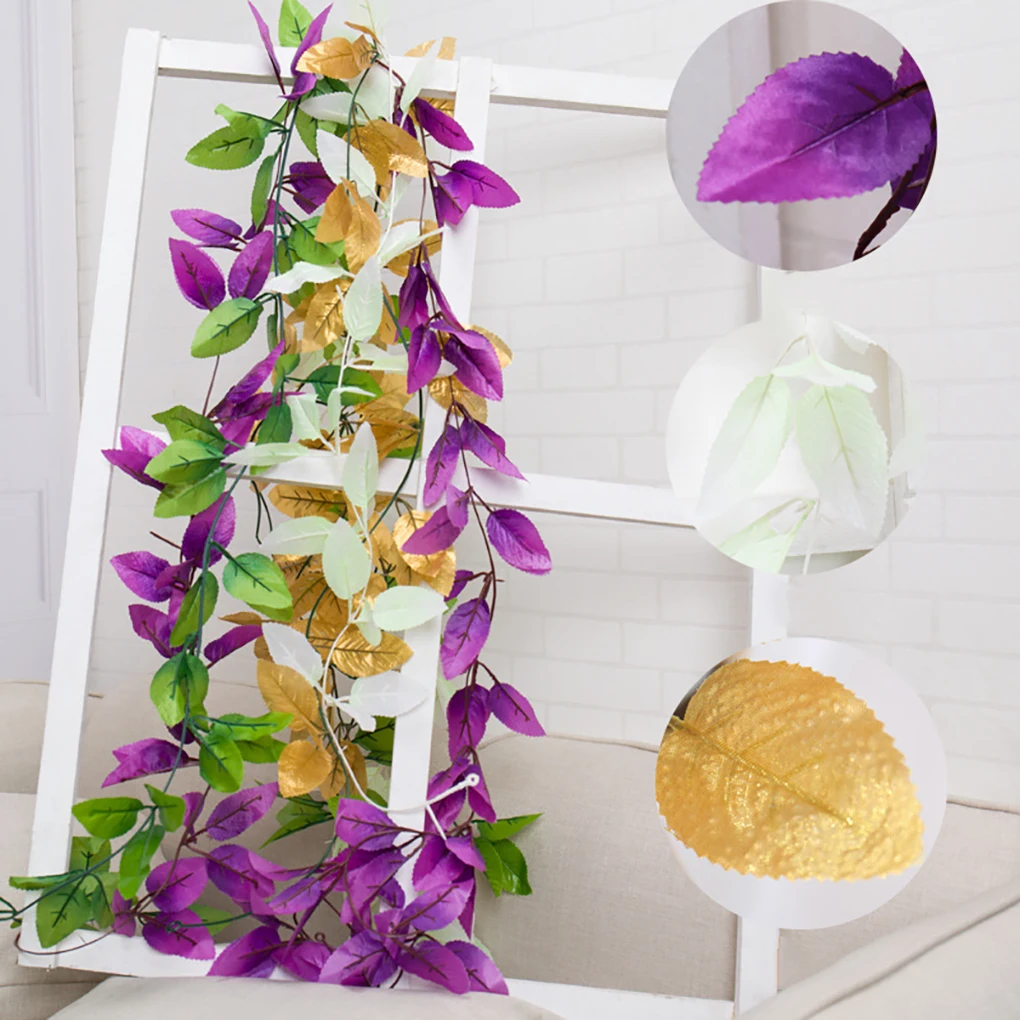Artificial Vine Wreath Artificial Plant Plastic Fake Leaves Leaf Rattan Home Wall-Mounted Wedding Party Decoration Accessories
Artificial Vine Wreath Artificial Plant Plastic Fake Leaves Leaf Rattan Home Wall-Mounted Wedding Party Decoration Accessories