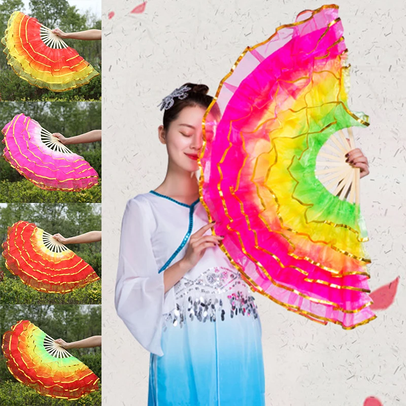 19 Styles Colorful Folding Flexible Dyed Silk Fan Chinese Style Handmade Yangko Dance Performance Props 
19 Styles Colorful Folding Flexible Dyed Silk Fan Chinese Style Handmade Yangko Dance Performance Props