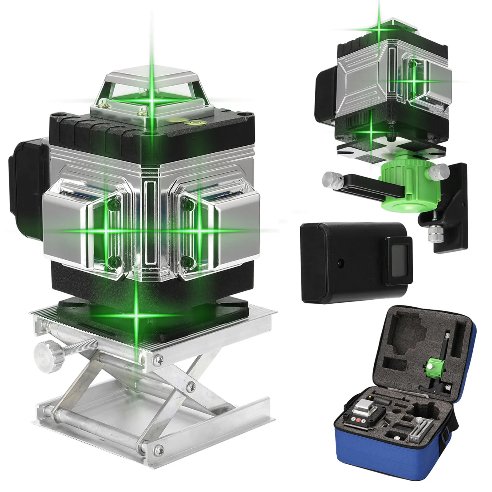 16 Lines Laser Level 3° Self-leveling Function Leveling Tool Omnidirectional Ground Wall Sticker Vertical Horizontal Line
16 Lines Laser Level 3° Self-leveling Function Leveling Tool Omnidirectional Ground Wall Sticker Vertical Horizontal Line