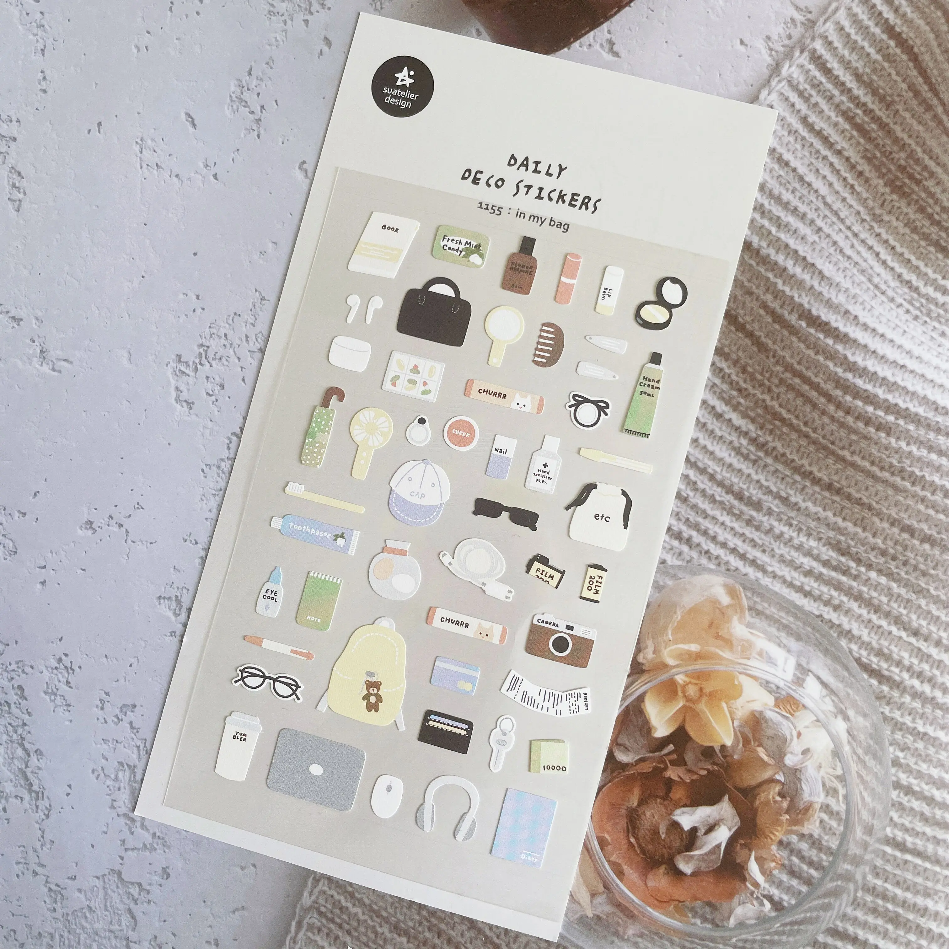 Набор наклеек Suatelier The Things In My Bag
Набор наклеек Suatelier The Things In My Bag