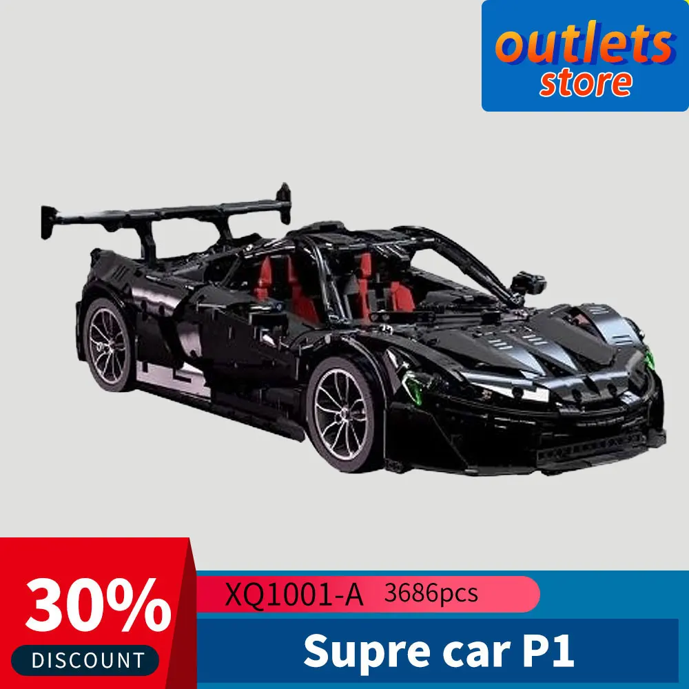 XQ1001-A High tech Super Racing Car P1 Black Warrior Static Version Moc Bricks Technical Model Buliding Blocks Boys Toys 3686PCS
XQ1001-A High tech Super Racing Car P1 Black Warrior Static Version Moc Bricks Technical Model Buliding Blocks Boys Toys 3686PCS