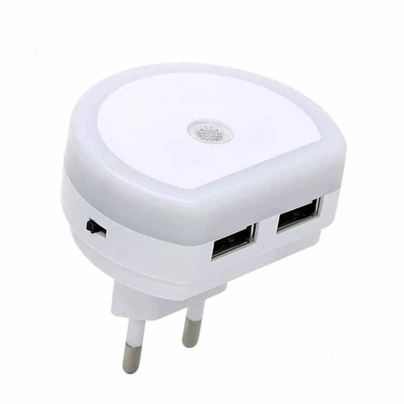 LED Night Lights With Dual USB Port Charger Sensor Light Emergency Lights Control Bedroom Wall Lamp Home EU/US Plug Socket Lamps
LED Night Lights With Dual USB Port Charger Sensor Light Emergency Lights Control Bedroom Wall Lamp Home EU/US Plug Socket Lamps