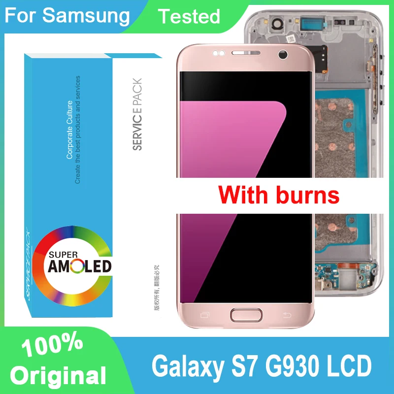 100% протестированный дисплей 5,1 ''Burn Shadow AMOLED для Samsung Galaxy S7, G930, G930F, дисплей с рамкой и сенсорным экраном
100% протестированный дисплей 5,1 ''Burn Shadow AMOLED для Samsung Galaxy S7, G930, G930F, дисплей с рамкой и сенсорным экраном