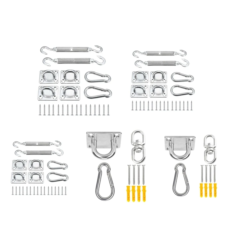 Shade Sail Fixing Accessories Heavy Duty Outdoors Garden Sun Shade Sail Canopy Fitting Rectangle Awning Attachment Set
Shade Sail Fixing Accessories Heavy Duty Outdoors Garden Sun Shade Sail Canopy Fitting Rectangle Awning Attachment Set