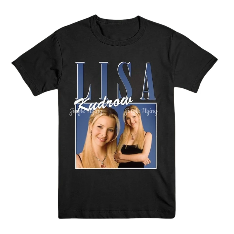 Футболка Lisa Kudrow Винтажная футболка унисекс в стиле с рисунком знаменитостей