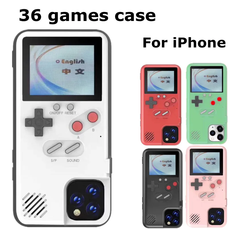 36 Game phone Case For iPhone 13 12 11 Pro MAX Full Color Display TPU Frame gameboy cover for iPhone12 PRO Mini
36 Game phone Case For iPhone 13 12 11 Pro MAX Full Color Display TPU Frame gameboy cover for iPhone12 PRO Mini