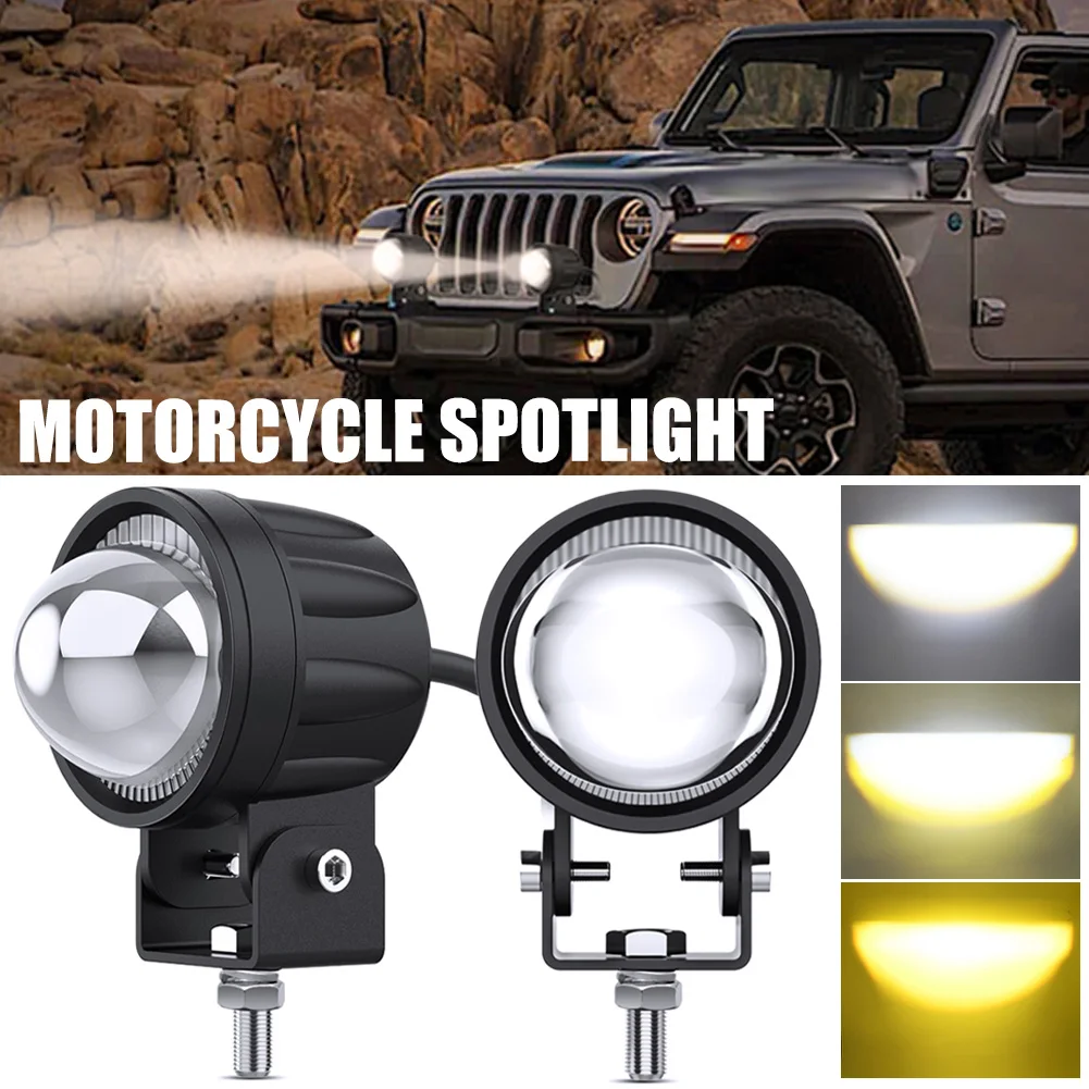 6LED Motorcycle Work Light External Spotlight Auxiliary Lamp Projector Lens 6000K White 3000K Amber IP67 Waterproof Headlight
6LED Motorcycle Work Light External Spotlight Auxiliary Lamp Projector Lens 6000K White 3000K Amber IP67 Waterproof Headlight