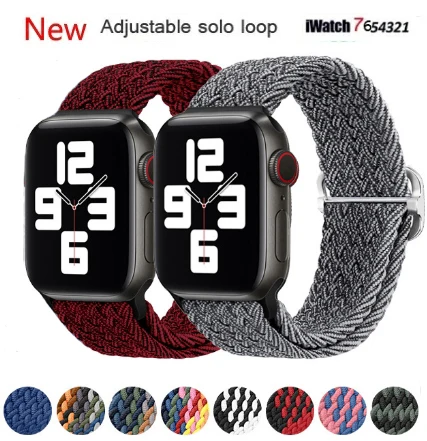 Braided Solo Loop Strap For Apple Watch band 45mm 41 44mm 40mm 38mm 42mm 49mm Belt Bracelet Watchband iWatch Series 7 6 5 4 8
Braided Solo Loop Strap For Apple Watch band 45mm 41 44mm 40mm 38mm 42mm 49mm Belt Bracelet Watchband iWatch Series 7 6 5 4 8