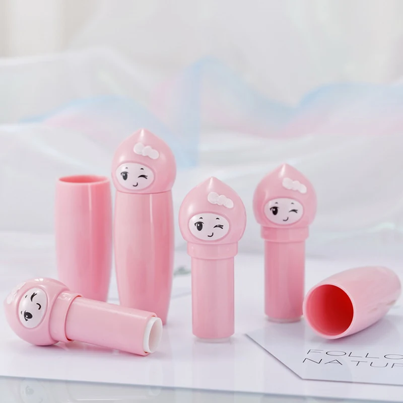 

Пустые тюбики для помады 3,5 г, 12,1 мм, многоразовые контейнеры для бальзама для губ в форме розовой куклы, самодельные косметические тюбики для губ, образец