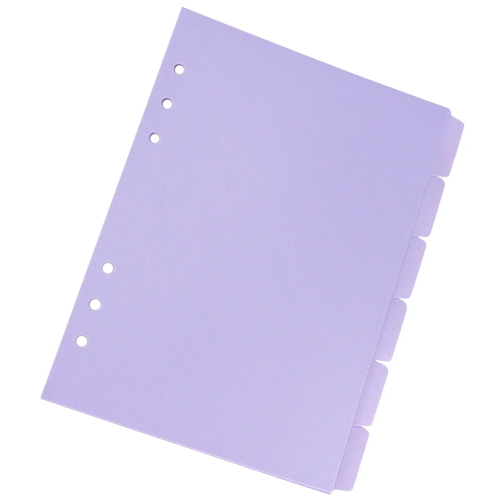 6 Pcs Separator Page A4 Dividers Binder Tabs Notebook Notepad Markers Plastic Hand Account
6 Pcs Separator Page A4 Dividers Binder Tabs Notebook Notepad Markers Plastic Hand Account