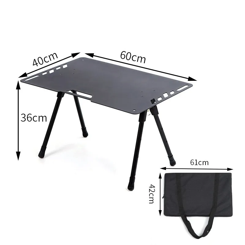 New Outdoor Aluminum Alloy Table Lightweight Tactical Table Folding Dinner Table Blackened Self-driving Picnic Camping Table
New Outdoor Aluminum Alloy Table Lightweight Tactical Table Folding Dinner Table Blackened Self-driving Picnic Camping Table