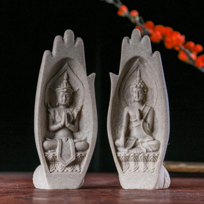 Thailand praying Buddha hand ornaments Vintage Art Crafts resin sculpture creative home living room porch decoration
Thailand praying Buddha hand ornaments Vintage Art Crafts resin sculpture creative home living room porch decoration