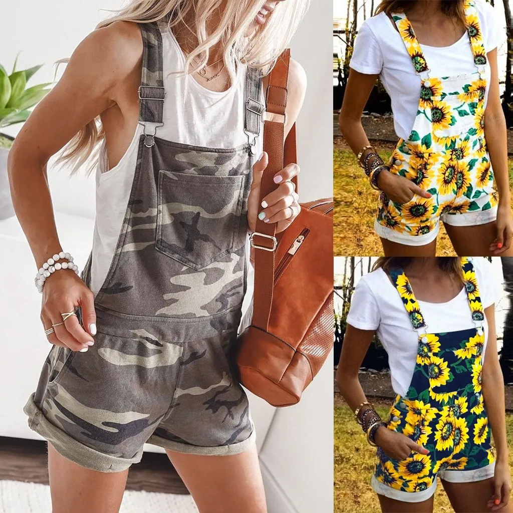 Womens Sunflower/Camo Short Pajamas Set Pocket Overalls Jumpsuit Fancy Rompers Women Sequin Bell Bottom Jumpsuits for Women
Womens Sunflower/Camo Short Pajamas Set Pocket Overalls Jumpsuit Fancy Rompers Women Sequin Bell Bottom Jumpsuits for Women