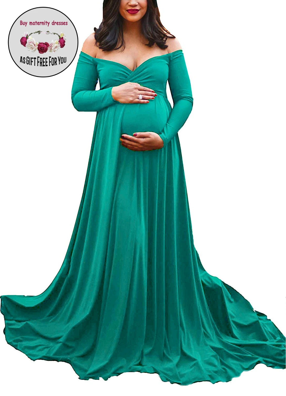 New Fashion Pregnant Women Off Shoulder Mercerized Cotton Maxi Dresses Maternity Gown Photography Props Photo Shoot
New Fashion Pregnant Women Off Shoulder Mercerized Cotton Maxi Dresses Maternity Gown Photography Props Photo Shoot