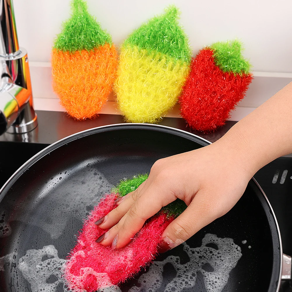 Strawberry Shape Wipe Kitchen Towel Non-woven Dish-washing Rags Soft Non-scratch Pot Scouring Cloth Household Cleaning Products
Strawberry Shape Wipe Kitchen Towel Non-woven Dish-washing Rags Soft Non-scratch Pot Scouring Cloth Household Cleaning Products