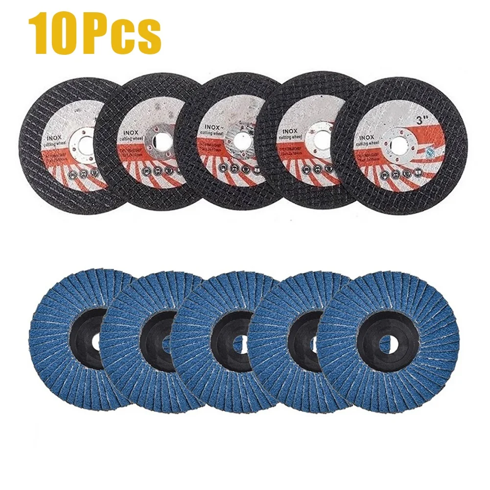 10pcs/set 75mm Cutting Disc Sanding Flat Flap Disc Angle Grinder Wood Metal Cutting Grinding Tools For Angle Grinder
10pcs/set 75mm Cutting Disc Sanding Flat Flap Disc Angle Grinder Wood Metal Cutting Grinding Tools For Angle Grinder