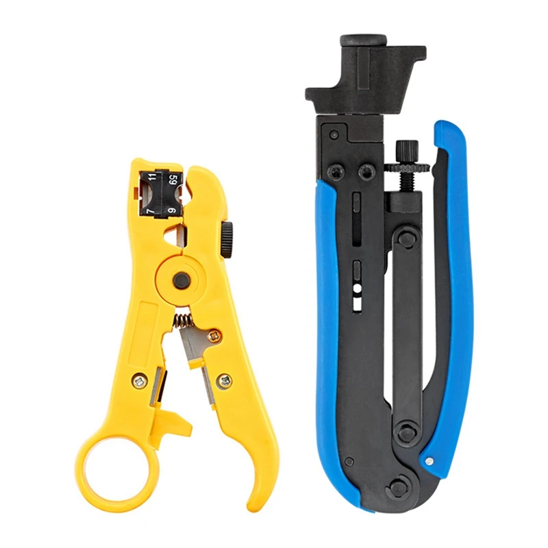 Stripping/Crimping Pliers Set Stripping Pliers Crimping Pliers Set Coaxial Cable Extrusion Pliers Combined Tool Multifunctional
Stripping/Crimping Pliers Set Stripping Pliers Crimping Pliers Set Coaxial Cable Extrusion Pliers Combined Tool Multifunctional