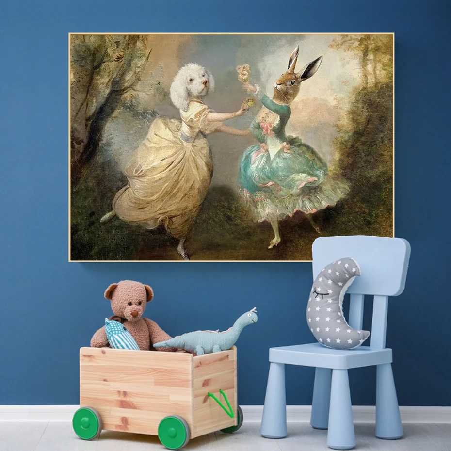 Abstract Animal Rabbit Dog Christmas Present Canvas Painting Nordic on The Wall Art Poster and Print Angel Baby Child Pictures
Abstract Animal Rabbit Dog Christmas Present Canvas Painting Nordic on The Wall Art Poster and Print Angel Baby Child Pictures