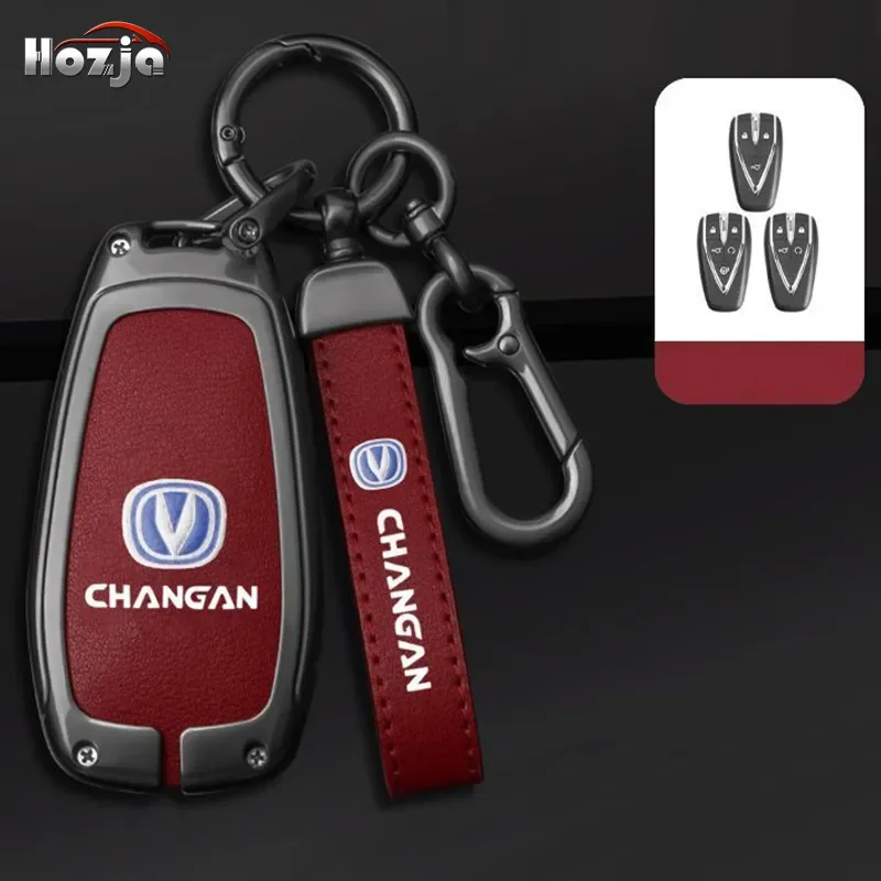 

New Alloy Car Key Case Cover Shell for Changan UNIT UNIK CS35PLUS CS55 PLUS CS75 PLUS Oshan X7 X5 2020-2023 Car Accessories