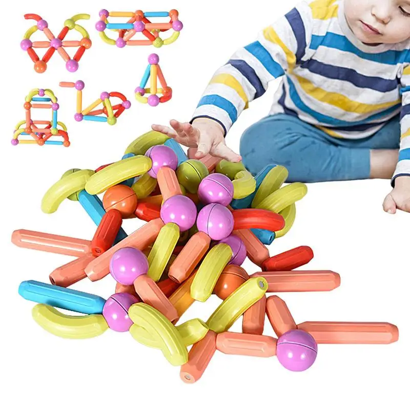 Magnetic Building Sticks And Balls Building Stacking Blocks Rods Multifunctional Smooth Building Rods Set With Strong Magnet
Magnetic Building Sticks And Balls Building Stacking Blocks Rods Multifunctional Smooth Building Rods Set With Strong Magnet