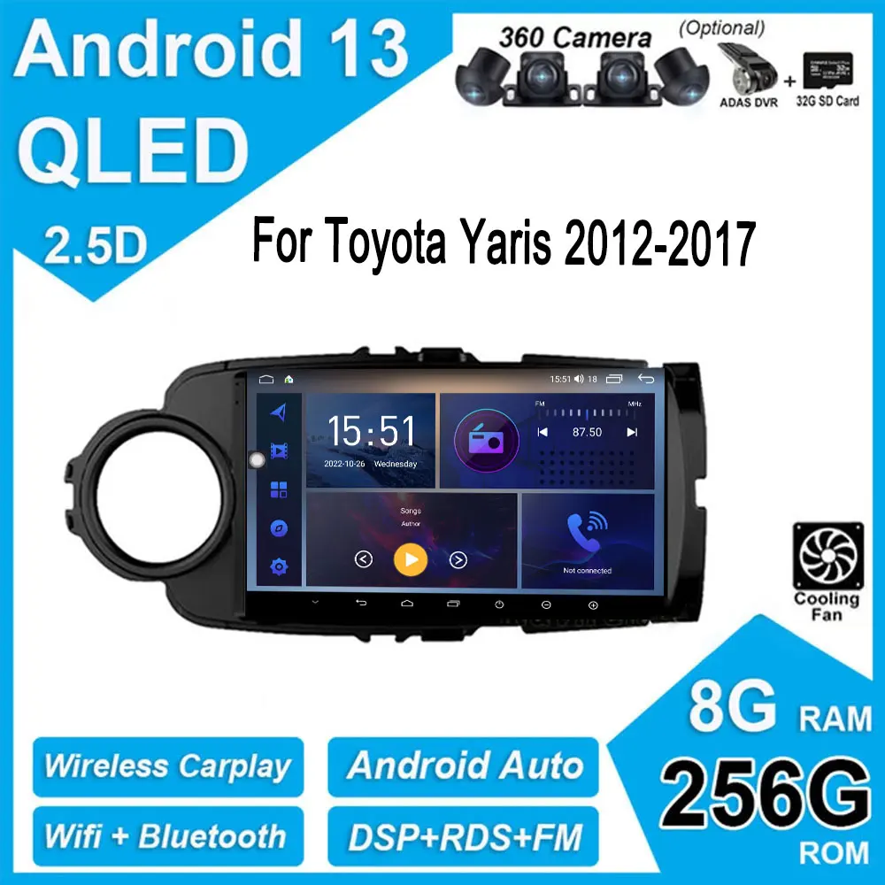 Для Toyota Yaris 2012-2017 Android 13 IPS QLED DSP автомобильный Wi-Fi 4G радио плеер Carplay мультимедийная Навигация стерео экран авто
Для Toyota Yaris 2012-2017 Android 13 IPS QLED DSP автомобильный Wi-Fi 4G радио плеер Carplay мультимедийная Навигация стерео экран авто
