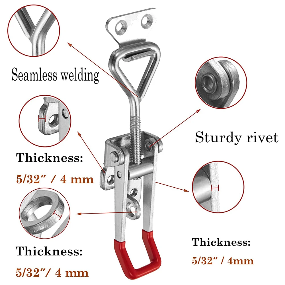 1pc Adjustable Toolbox Case Metal Toggle Latch Catch Clasp Quick Release Clamp Anti-Slip Push Pull Toggle Clamp Tools
1pc Adjustable Toolbox Case Metal Toggle Latch Catch Clasp Quick Release Clamp Anti-Slip Push Pull Toggle Clamp Tools