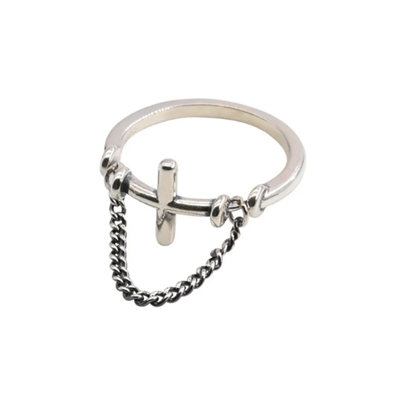 New Temperament Vintage Metal Texture Hip Hop Cross Chain Tassel Ring Old Tail Ring Men and Women Jewelry
New Temperament Vintage Metal Texture Hip Hop Cross Chain Tassel Ring Old Tail Ring Men and Women Jewelry