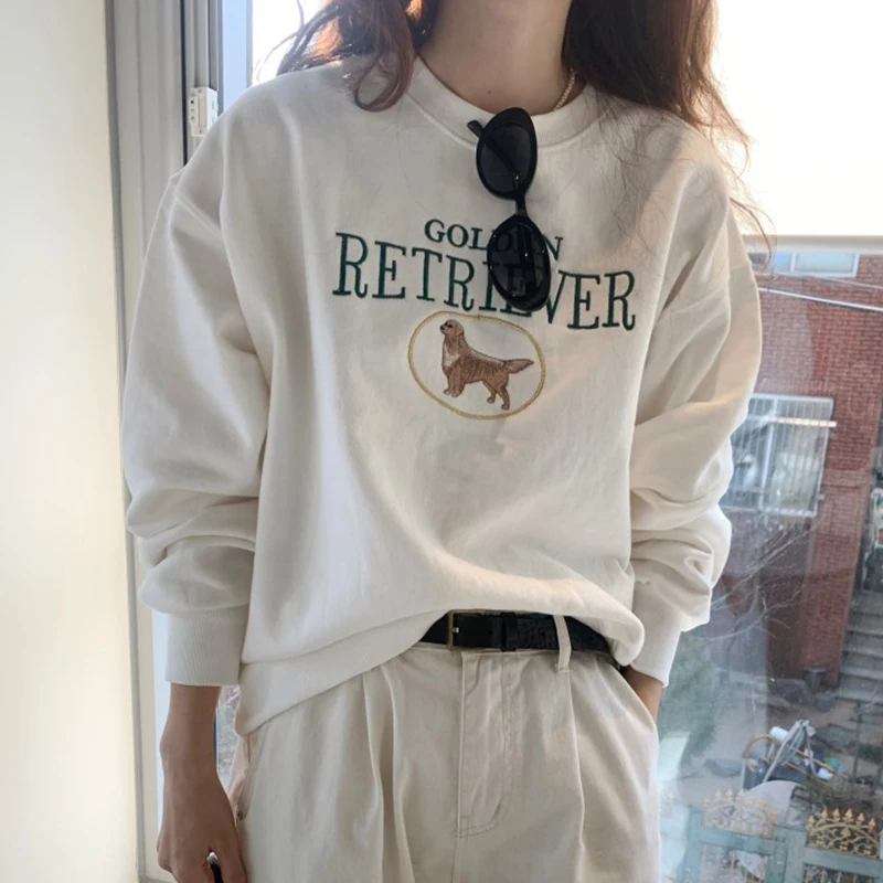 Almighty O-Neck Hoodies For Women Autumn Long Sleeve Floral Embroidery Sweatshirts Korean Fashion Basic Loose Woman Pullover
Almighty O-Neck Hoodies For Women Autumn Long Sleeve Floral Embroidery Sweatshirts Korean Fashion Basic Loose Woman Pullover