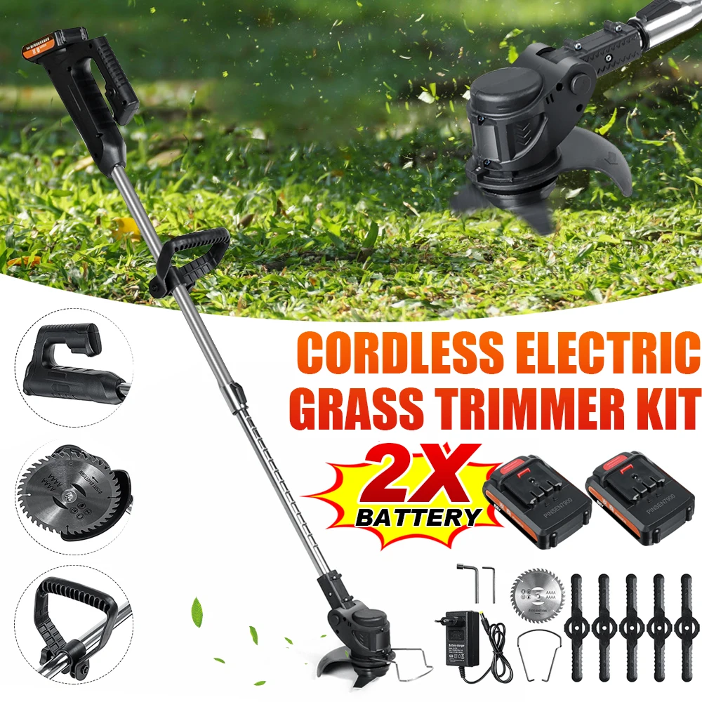 24V Cordless Electric Grass Trimmer With 22980mAh Battery 1000W Wireless Lawn Mower Length Adjustable Garden Pruning Cutter Tool
24V Cordless Electric Grass Trimmer With 22980mAh Battery 1000W Wireless Lawn Mower Length Adjustable Garden Pruning Cutter Tool