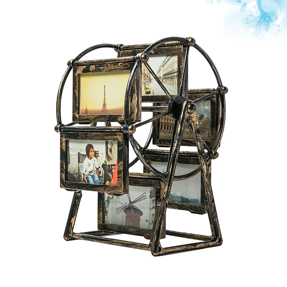 Frame Photo Picture Ferris Wheel Frames Rotating Family Windmill Vintage Display Rotatable Retro Desk Decoration Decorative
Frame Photo Picture Ferris Wheel Frames Rotating Family Windmill Vintage Display Rotatable Retro Desk Decoration Decorative