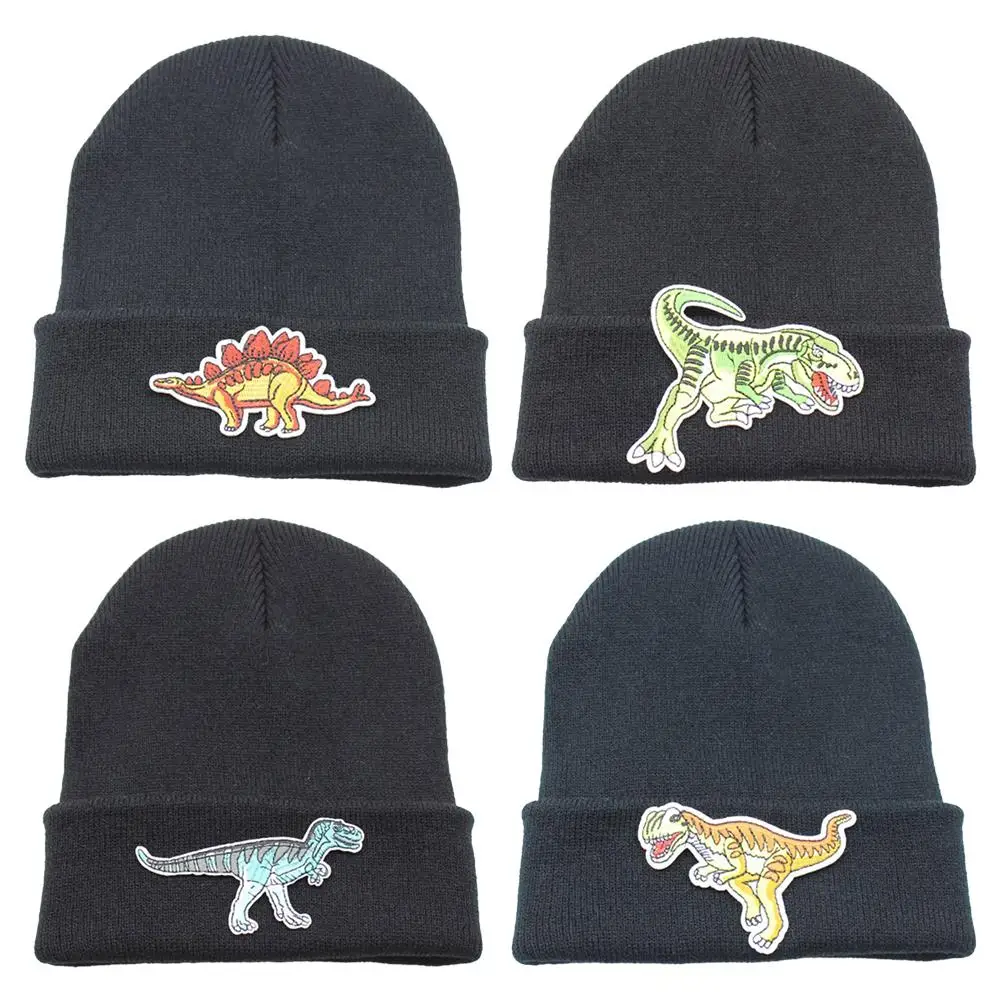 Winter Autumn Knitted Hat Unisex Cartoon Dinosaur Fashion Letter Plain Weave Men Women Street Crochet Beanies Cap
Winter Autumn Knitted Hat Unisex Cartoon Dinosaur Fashion Letter Plain Weave Men Women Street Crochet Beanies Cap