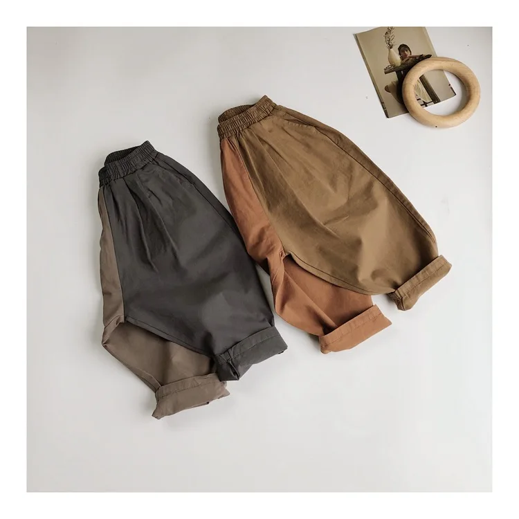 Children's cotton and linen pants spring and autumn new color-blocking casual pants boys and girls
Children's cotton and linen pants spring and autumn new color-blocking casual pants boys and girls